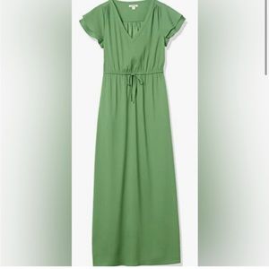 Good Threads green cap sleeve maxi dress